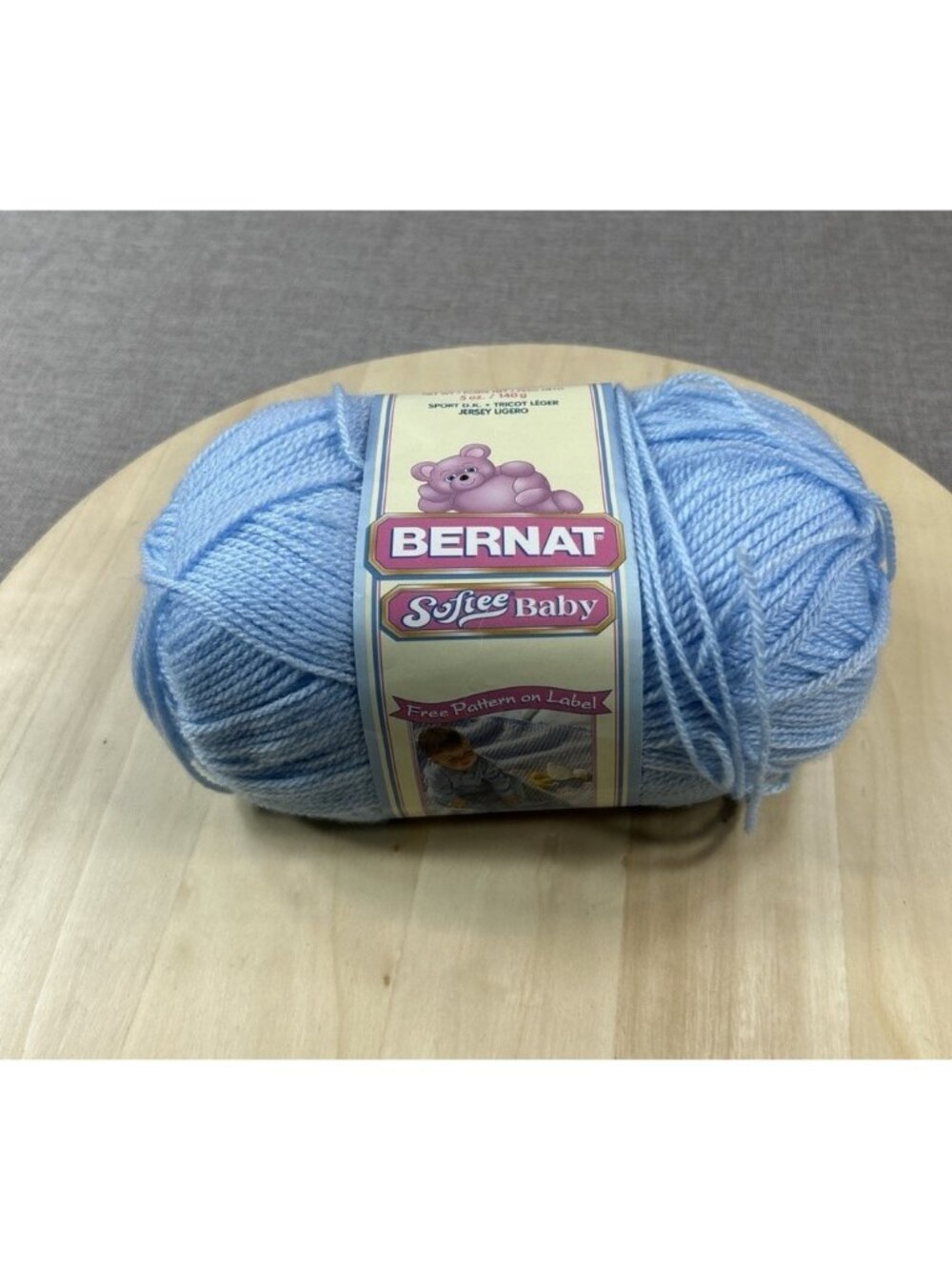 Bernat Softee Baby Yarn Pale Blue 5 Oz Skein NEW retired color 02002 Acrylic